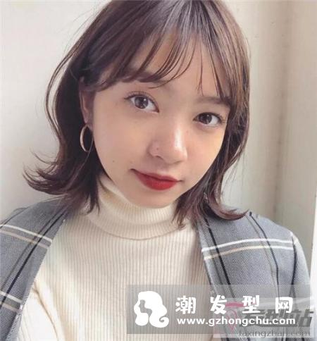 复古原生黑发外翘发型,经典时髦唯美