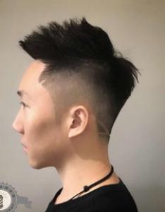 渐变线条雕刻发型 个性型男发型设计