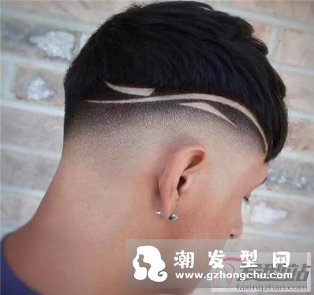 渐变线条雕刻发型 个性型男发型设计