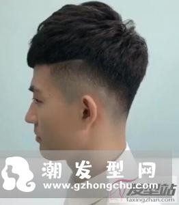 男生斜庞克发型四面图 360度无死角让你全面了解