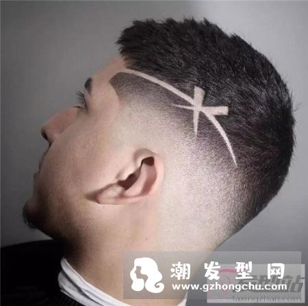 渐变线条雕刻发型 个性型男发型设计