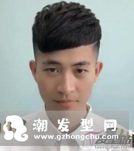 男生斜庞克发型四面图 360度无死角让你全面了解
