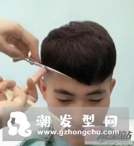 男生斜庞克发型四面图 360度无死角让你全面了解