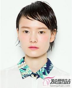 短发女生湿发造型 随性慵懒彰显独特个性