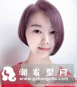 不对称短发别具一格的染发颜色