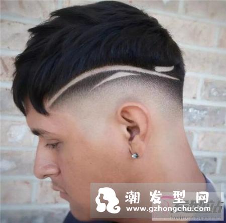 渐变线条雕刻发型 个性型男发型设计