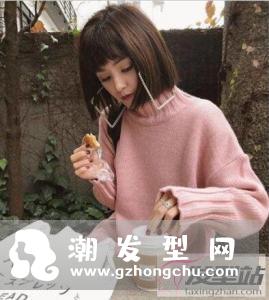 妹妹头,上学时有不少女同学剪过这种发型