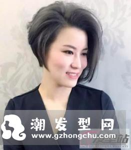 不对称短发别具一格的染发颜色