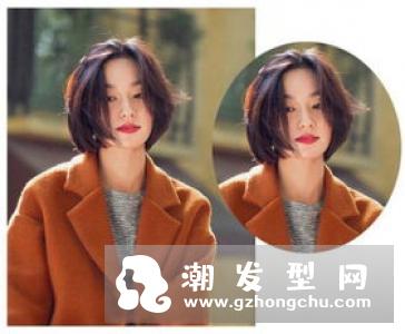 水波纹短发烫出一定的卷度,提升了时尚度,让女生更有气质