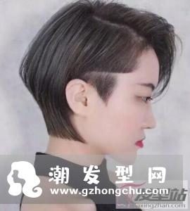 女生帅气刻痕短发 时尚个性回头率超高