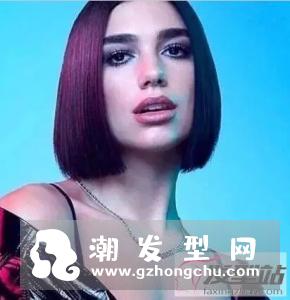 时髦女生短发发型 一刀切短发独特显潮范