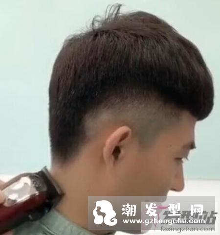 男生斜庞克发型四面图 360度无死角让你全面了解