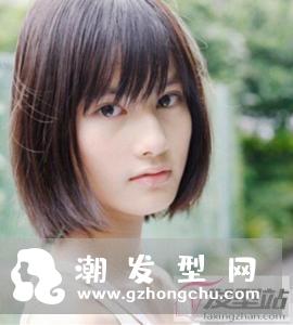 妹妹头,上学时有不少女同学剪过这种发型