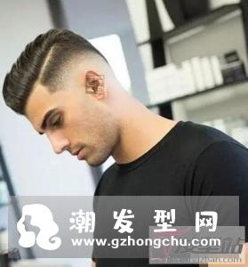 男侧面发型一道杠 帅气时尚回头率高