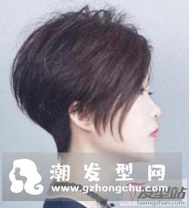 女生剃后脖短发发型 层次感鲜明清爽干练