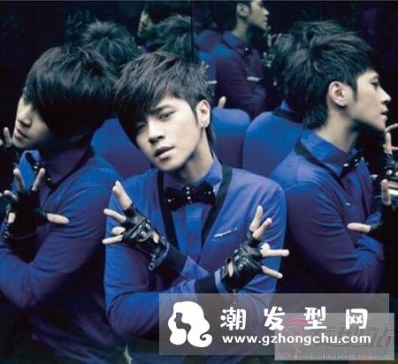 男生斜庞克发型四面图 360度无死角让你全面了解