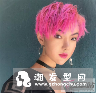 假小子超短发染发 打造超越男生的帅气