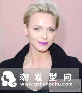 女生短发背头造型 冷艳酷炫帅过男票