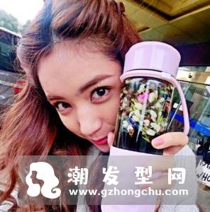 夏若妍长发发型图片 高马尾很有活力