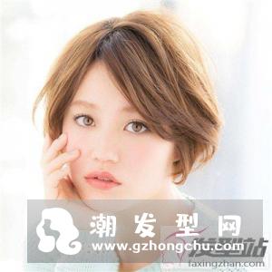 女生偏分短发发型 修颜时尚秒变小脸