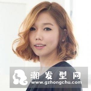 蛋卷头短发怎么烫 发型图片欣赏