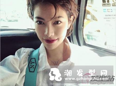 女星示范短发造形整理教学 假小子中性发型帅到崩溃