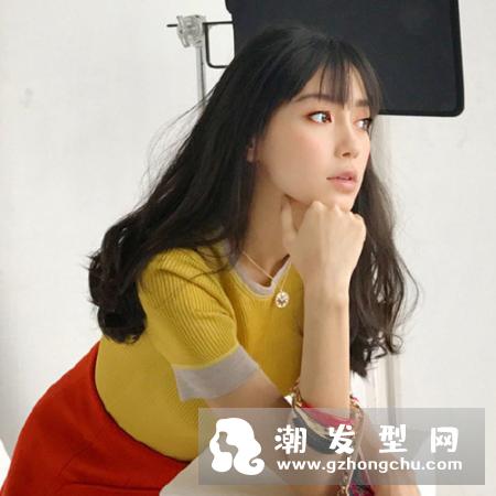 韩式八字刘海图片 适合什么脸型