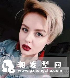 帅气中性风短发很适合年轻女生的一款短发