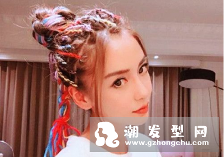 angelababy最新彩色辫子是什么发型 同款彩色编发怎么弄