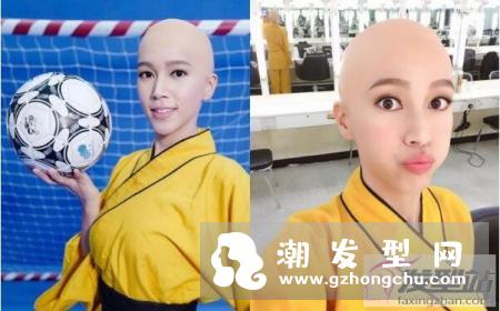 女星光头平头装造型勇气可嘉 女生光头平头才是验证颜值利器