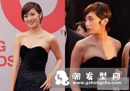 女学生短发发型 90后王颂茵短发造型多变成新世代女神！