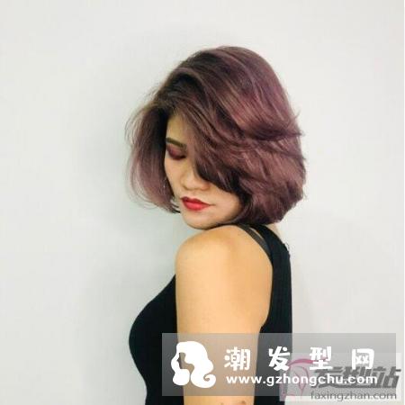 齐肩短发烫发发型 16款超修饰脸型及肩短卷发美翻天