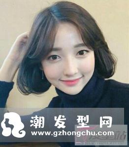 中分八字刘海短发女 修颜塑型提升颜值