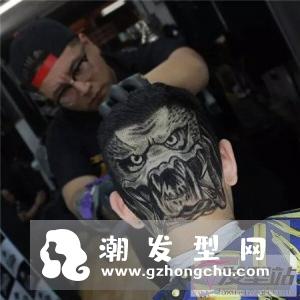 霸气头发图案剃图片 “纹身发型”成最新型男标配
