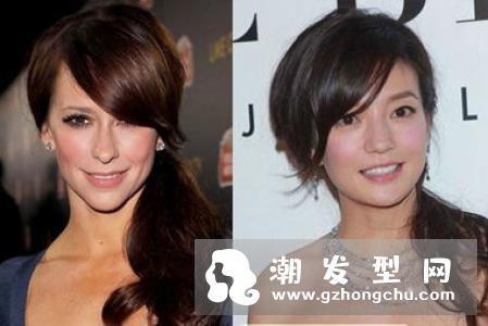 赵薇长直发发型图片 中餐厅里面好美