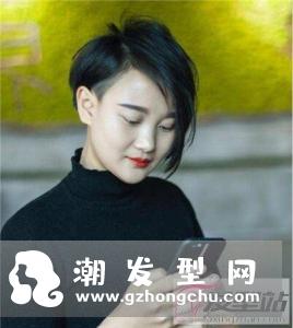 女士两边不对称短发 一长一短回头率超高