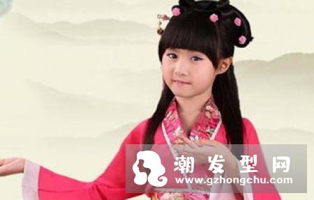 短发汉服发型 清新婉约画风唯美