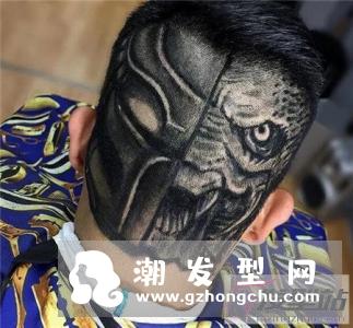 霸气头发图案剃图片 “纹身发型”成最新型男标配