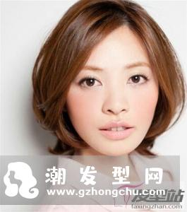女生三七分短发 洋气瘦脸潮女范