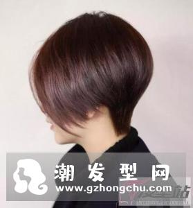凌乱感搓边头短发女生的发质柔软顺滑