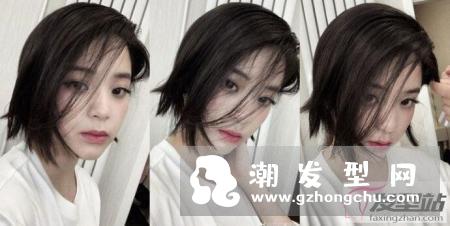 女星示范短发造形整理教学 假小子中性发型帅到崩溃