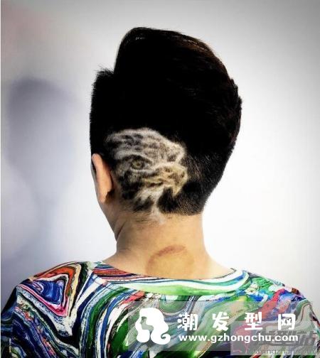 男士雕刻图案简单帅气 硬派刻发一秒man炸