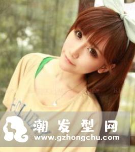 可爱女生短发发型 齐刘海短发超显呆萌