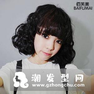 齐肩短发烫发发型 16款超修饰脸型及肩短卷发美翻天