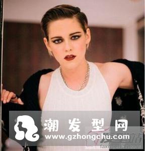 女生短发背头造型 冷艳酷炫帅过男票