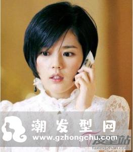 黑色短发发型女生韩范 清新婉约不染发也美