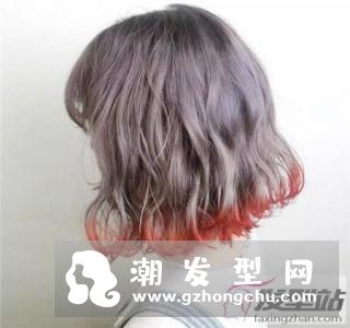 女生短发发尾怎么染好看 渐变色裙摆染打造视觉盛宴