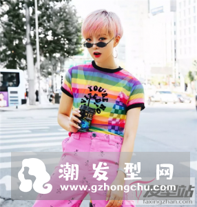 假小子超短发染发 打造超越男生的帅气