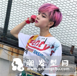假小子超短发染发 打造超越男生的帅气