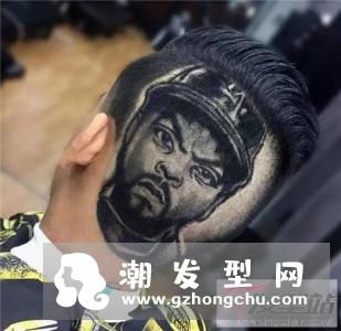霸气头发图案剃图片 “纹身发型”成最新型男标配